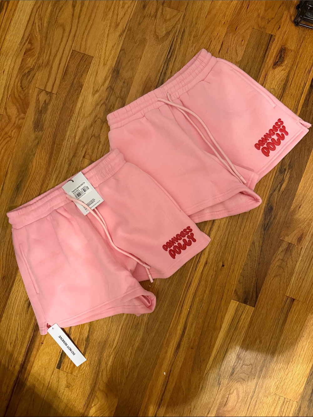 Princess Polly Pink Cozy Logo Athletic Shorts